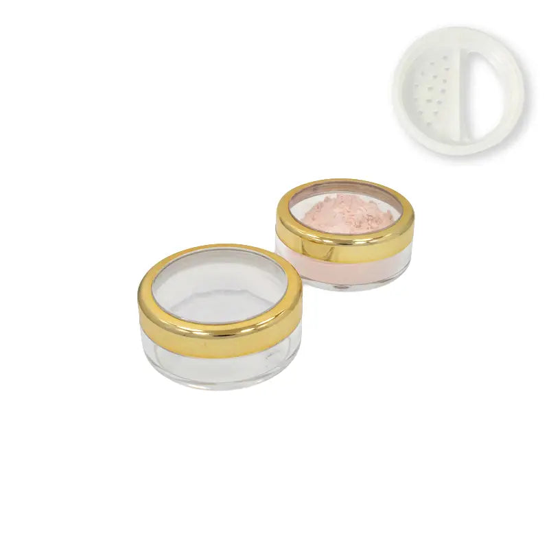 Empty containers for Loose Mineral Eye Shadow by Indigo Private Label, Makeup Manufacturers. Clean cosmetics and natural makeup ready for your name brand