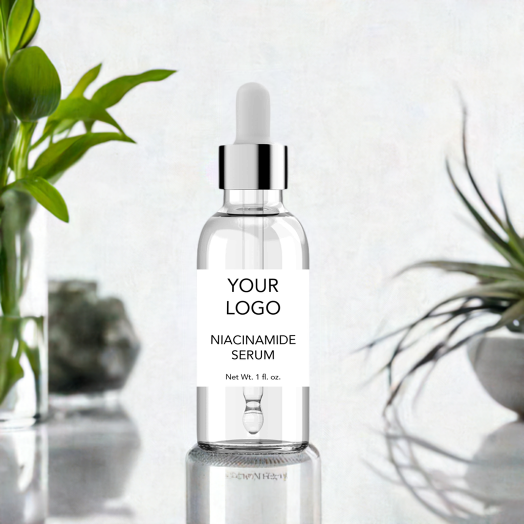 Niacinamide Serum, Skincare by Indigo Private Label. Private label skincare manufacturer ready for Your Name Brand